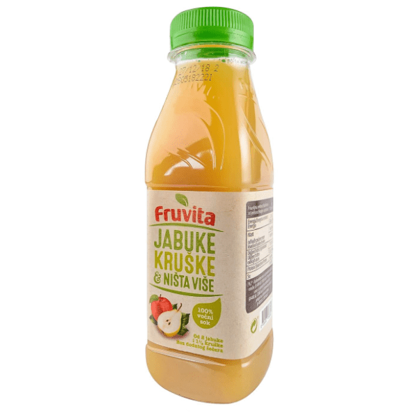 Voćni sok FRUVITA kruške jabuke i ništa više 330ml 0