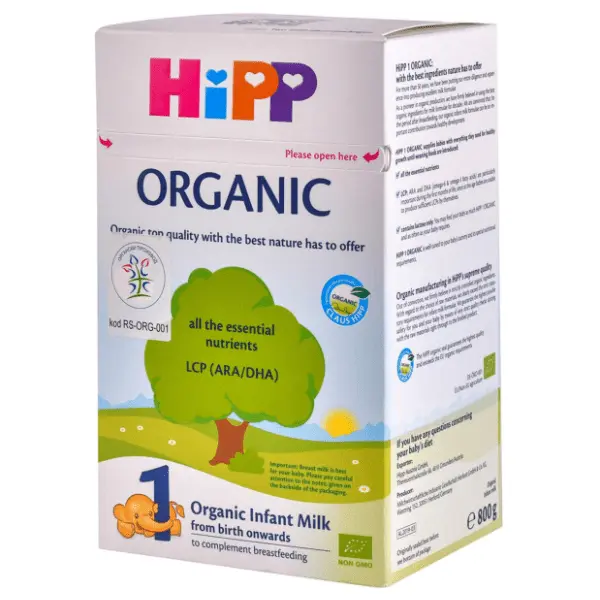 Zamensko mleko HIPP organic 1 800g 0