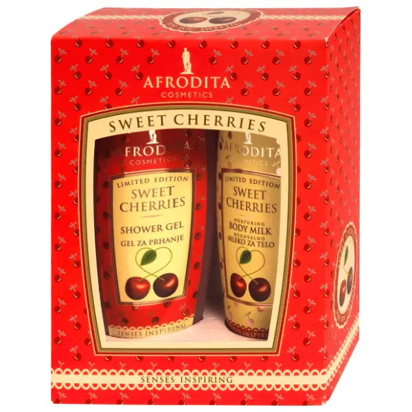 AFRODITA set Sweet Cherries (gel i mleko) 0