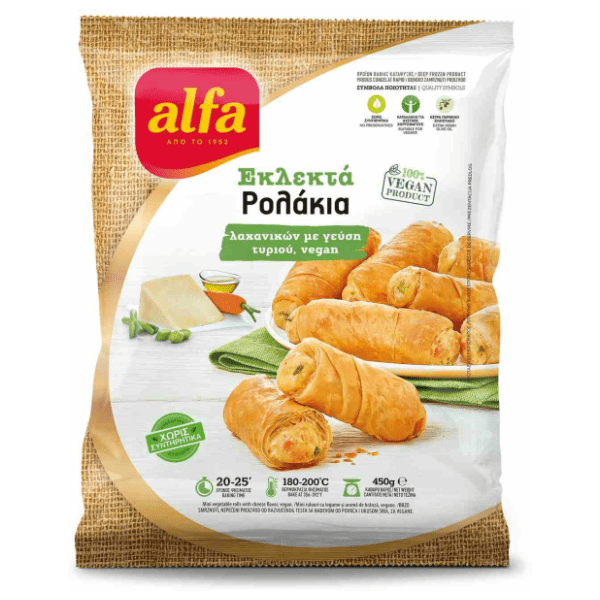 ALFA mini rolls sa povrćem i veganskim sirom 450g 0
