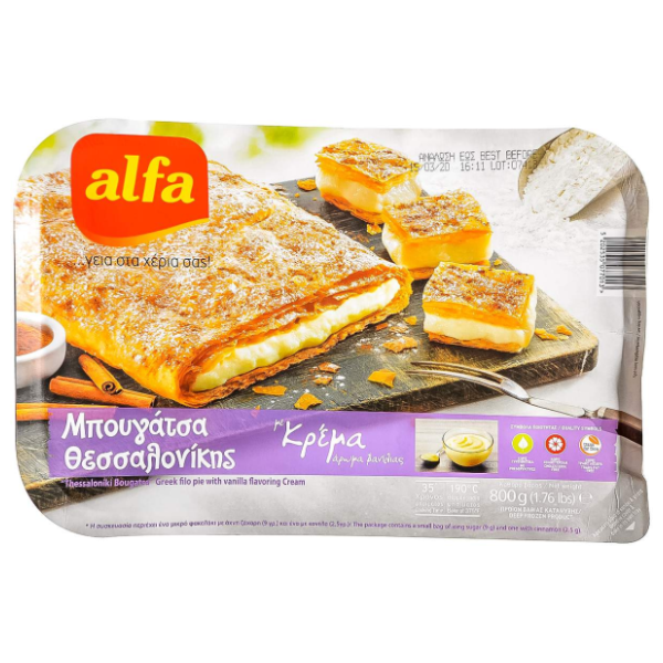 ALFA pita bugača sa vanila kremom 800g 0