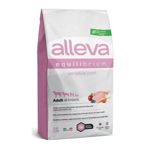 ALLEVA Equilibrium Sensitive svinjetina hrana za pse 2kg 0