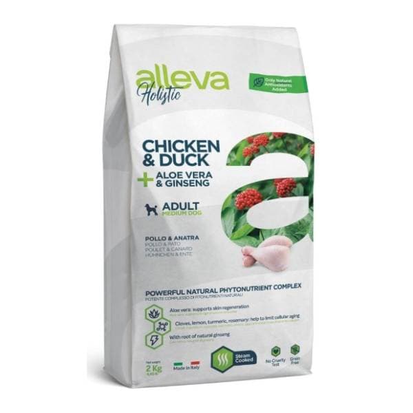 ALLEVA Holistic piletina i pačetina hrana za pse 2kg 0