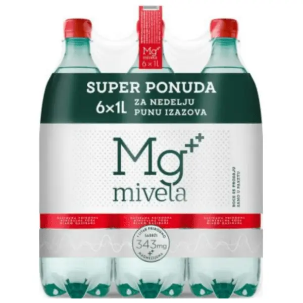 Blago gazirana voda MG MIVELA 6x1l 0