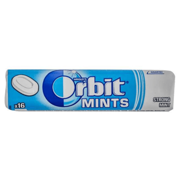 Bombone ORBIT strong mint 16kom 0