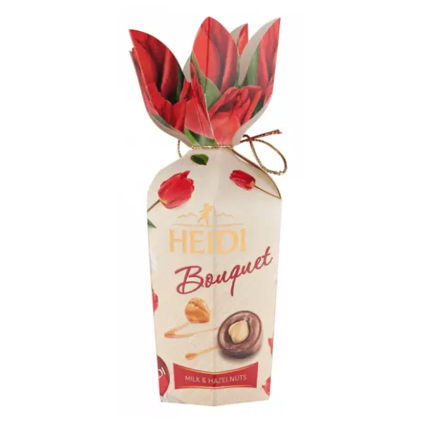 Bombonjera HEIDI Bouqet Flower lešnik 120g 0