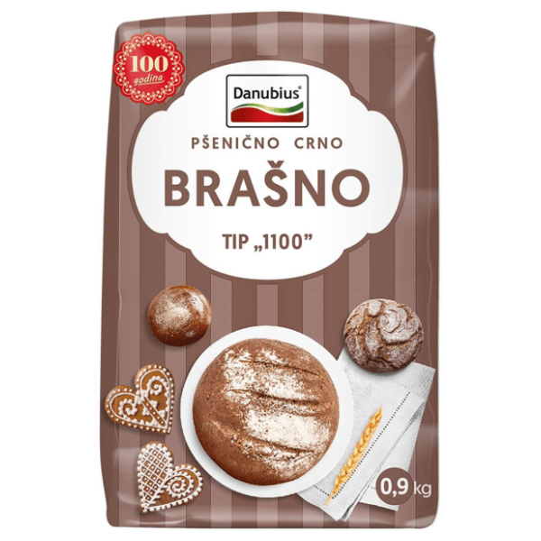 Brašno DANUBIUS crno T-1100 900g 0
