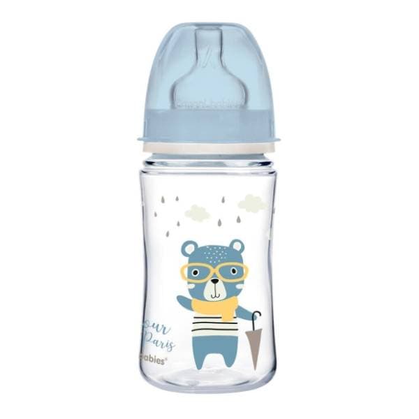 CANPOL BABIES Bonjour Paris flašica 240ml plava 0