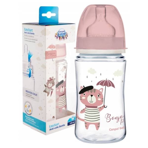 CANPOL BABIES Bonjour Paris flašica 240ml roze 1