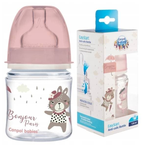 CANPOL Bonjour Paris flašica 120ml roze 1