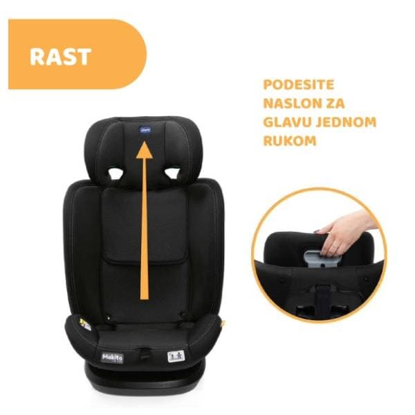 CHICCO auto sedište MOKITA i-Size (76-150) Crna 3