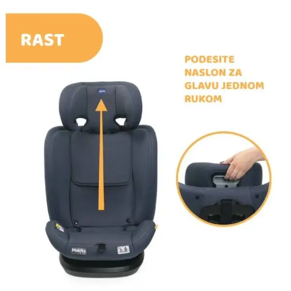 CHICCO auto sedište MOKITA i-Size (76-150) India Ink 2
