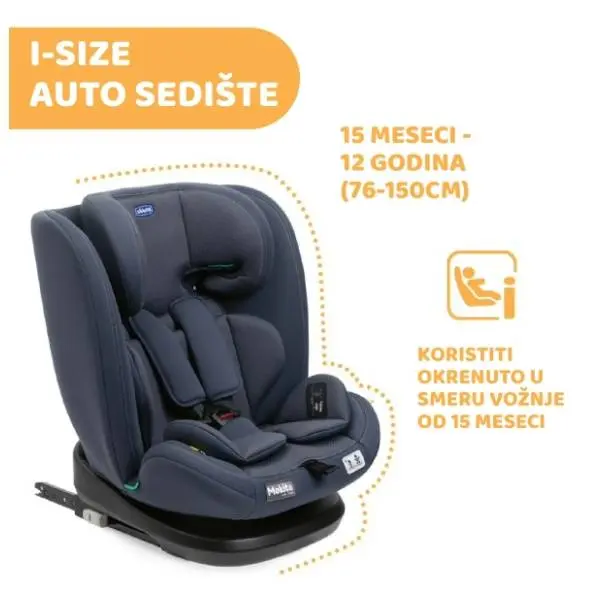 CHICCO auto sedište MOKITA i-Size (76-150) India Ink 4