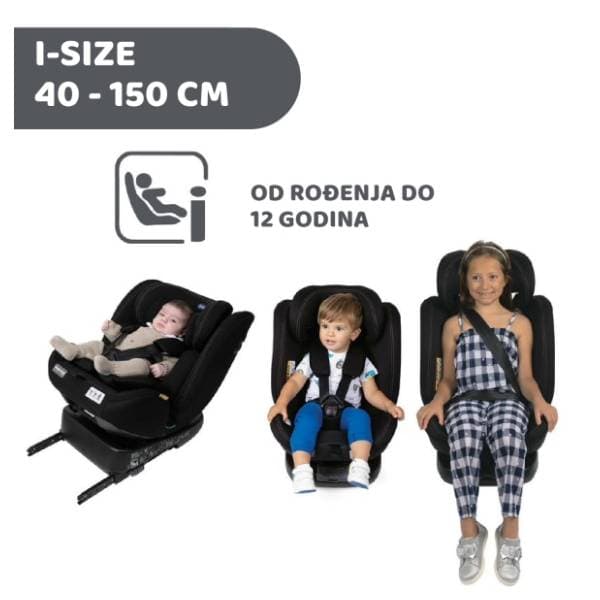 CHICCO auto sedište Unico Evo i-Size (40-150cm) India ink 3