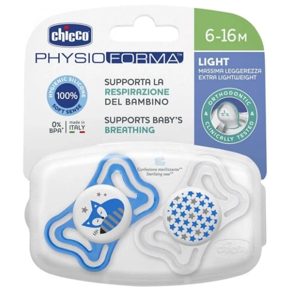 CHICCO laža Light (6-16m) plava 2kom 1