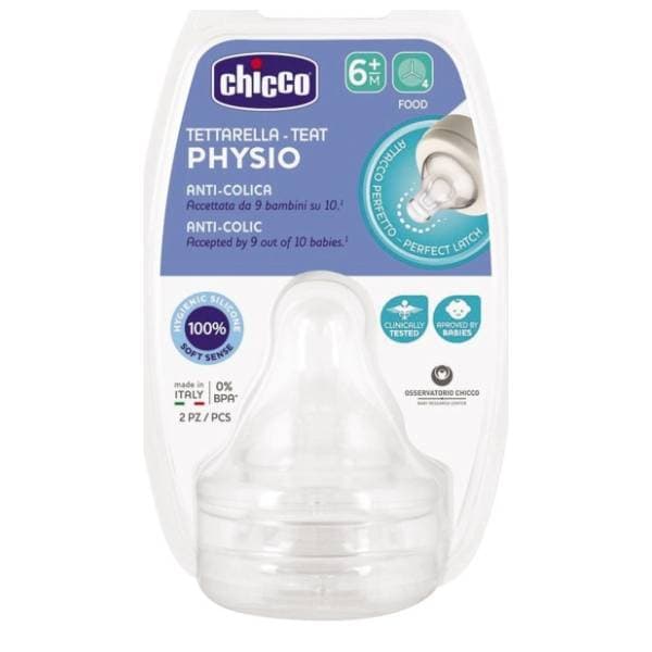 CHICCO Zvezda P5 silikonska cucla (6m+) 2kom 1