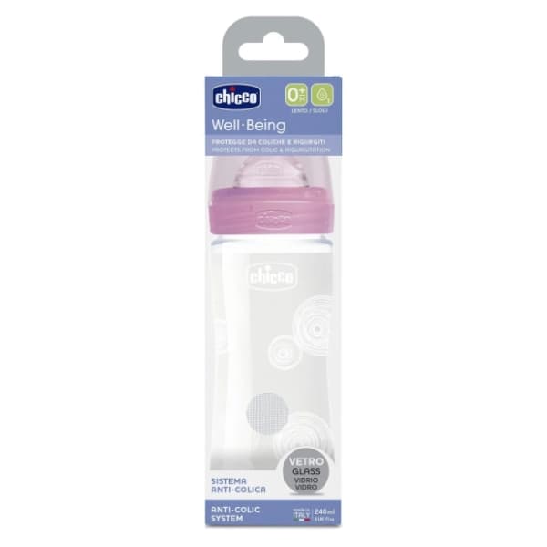 CHICCO WB flašica 240ml roze 1
