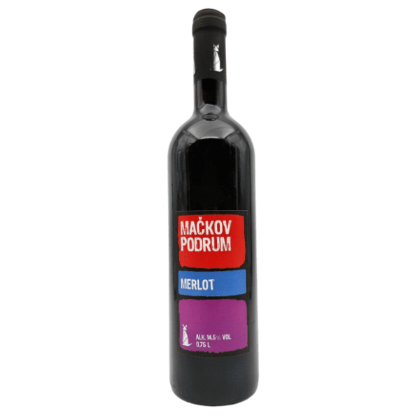 Crno vino MAČKOV PODRUM Merlot 0,75l 0