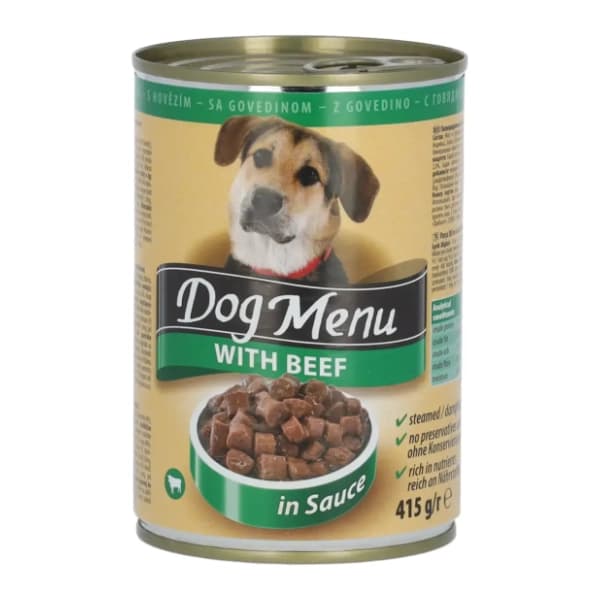 DOG MENU hrana za pse govedina 415g 0
