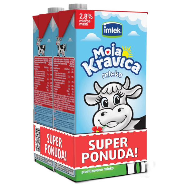 Dugotrajno mleko IMLEK Moja Kravica 2,8%mm 2x 1l 0