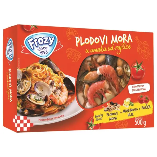 FROZY plodovi mora u sosu od paradajza 500g 0