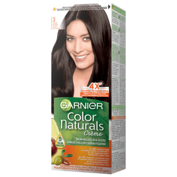 GARNIER Color Naturals farba za kosu 3 dark brown 0