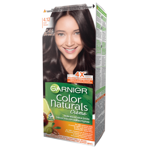 GARNIER Color Naturals farba za kosu 4.12 iced brown 0
