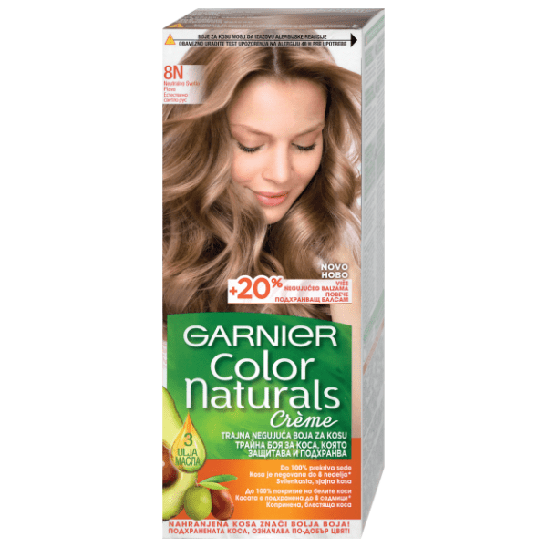 GARNIER Color Naturals farba za kosu N8 neutral light blonde 0