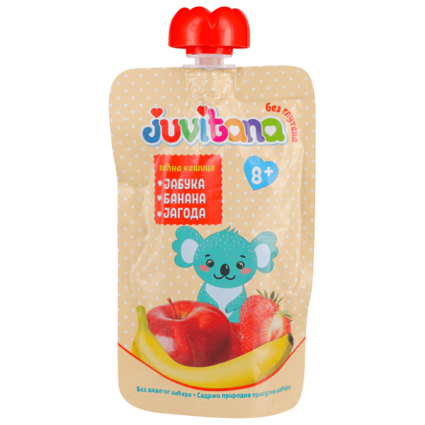 JUVITANA kašica jabuka banana jagoda 100g 0