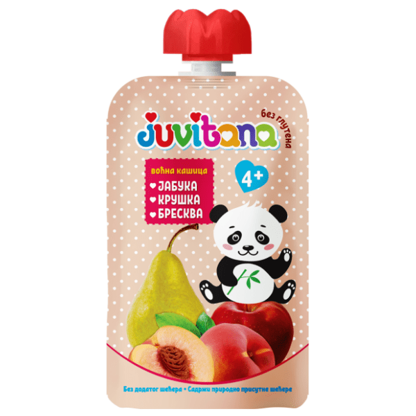 JUVITANA kašica jabuka kruška breskva 100g 0