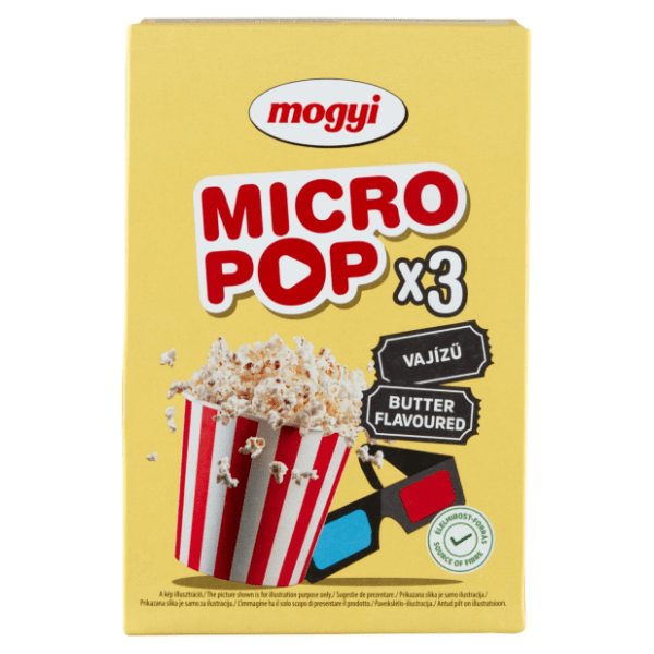 Kokice MOGYI Micro pop za mikrotalasnu maslac 3x100g 0