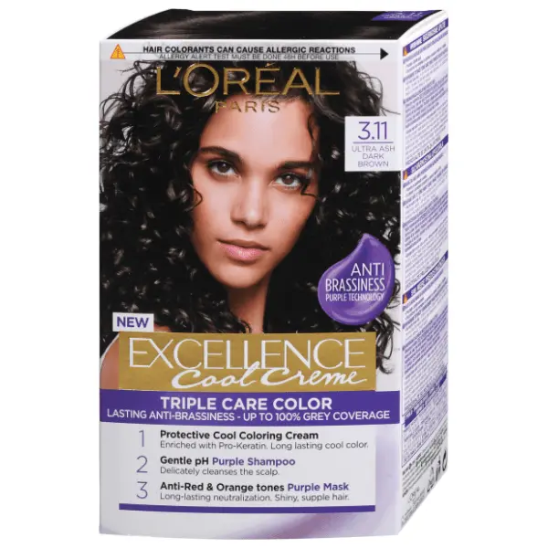 L'OREAL Excellence farba za kosu 3.11 ultra ash dark brown 0