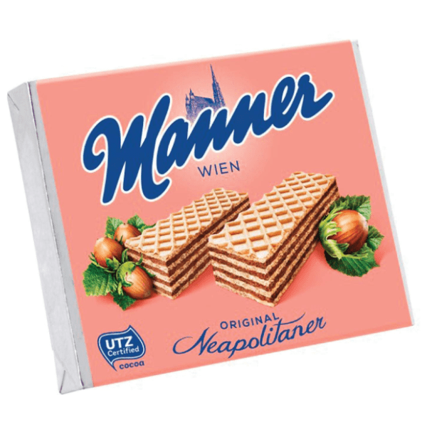 Napolitanke MANNER mleko lešnik 125g 0