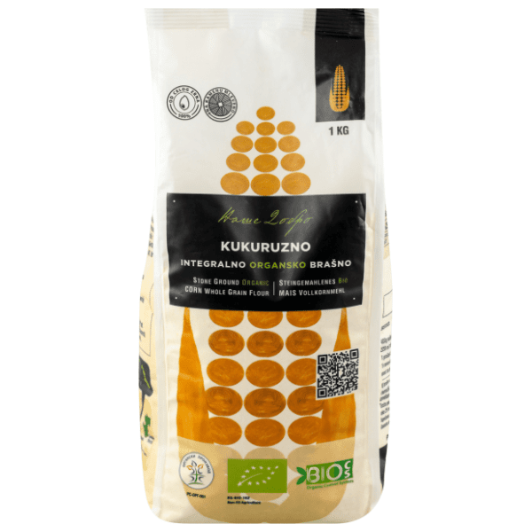 Kukuruzno integralno brašno NAŠE DOBRO organsko 1kg 0