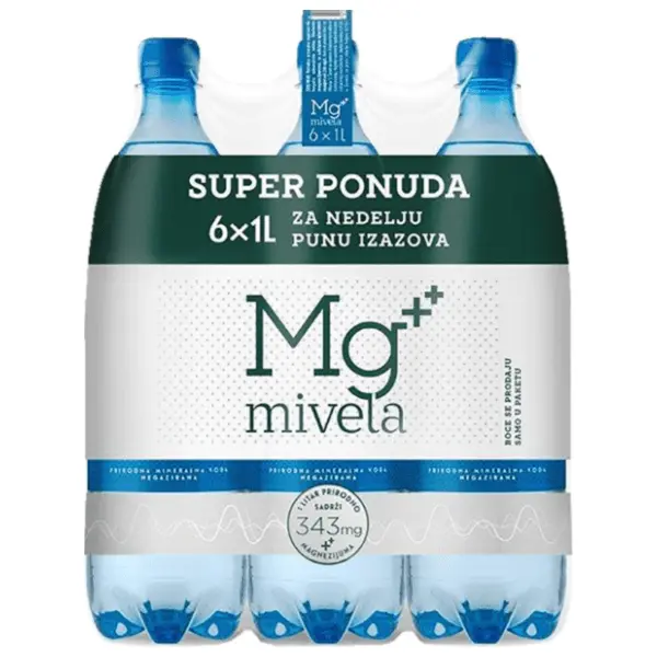 Negazirana voda MG MIVELA 6x1l 0