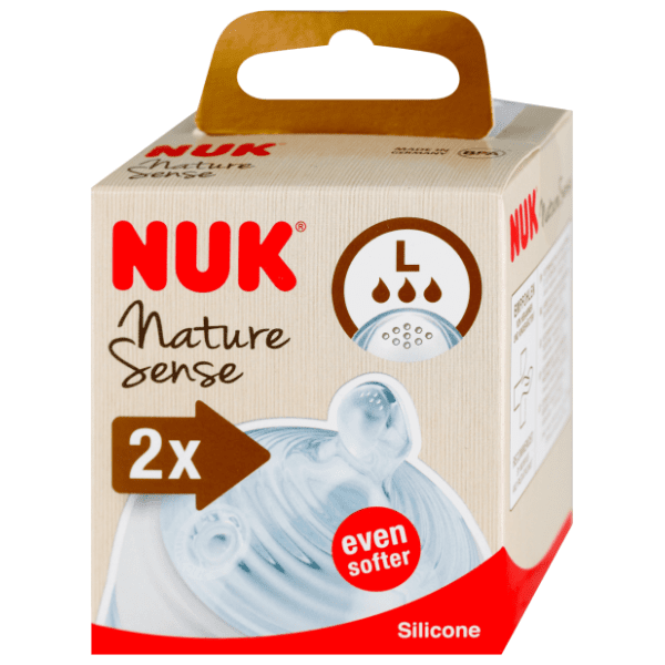 NUK Nature Sense silikonska cucla L 2kom 1