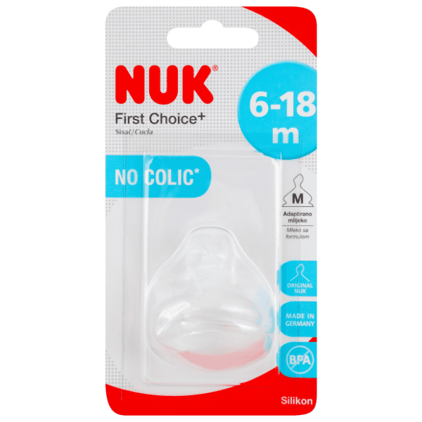 NUK FC+ silikonska cucla M (6-18m) 1