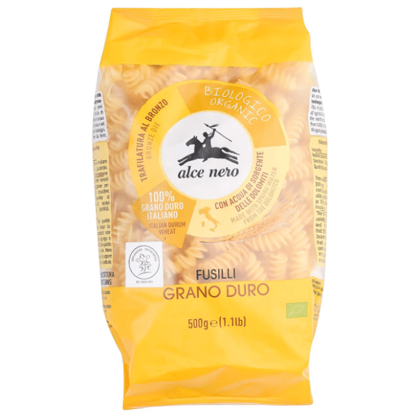 Organske makarone ALCE NERO fusili 500g 0