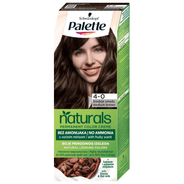 PALETTE Naturals farba za kosu 4.0 medium brown 0