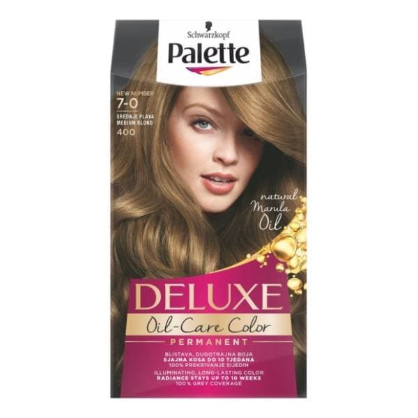 PALETTE Deluxe farba za kosu 400 middle blond 0