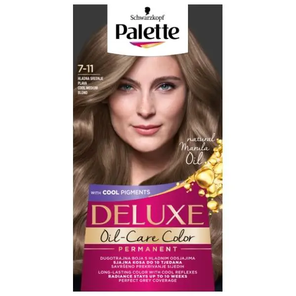 PALETTE Deluxe farba za kosu 7.11 middle blonde 0