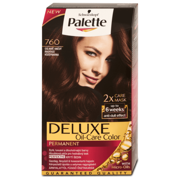PALETTE Deluxe farba za kosu 760 dazzling brown 0