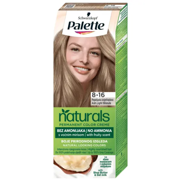 PALETTE Naturals farba za kosu 8.16 ash blond 0