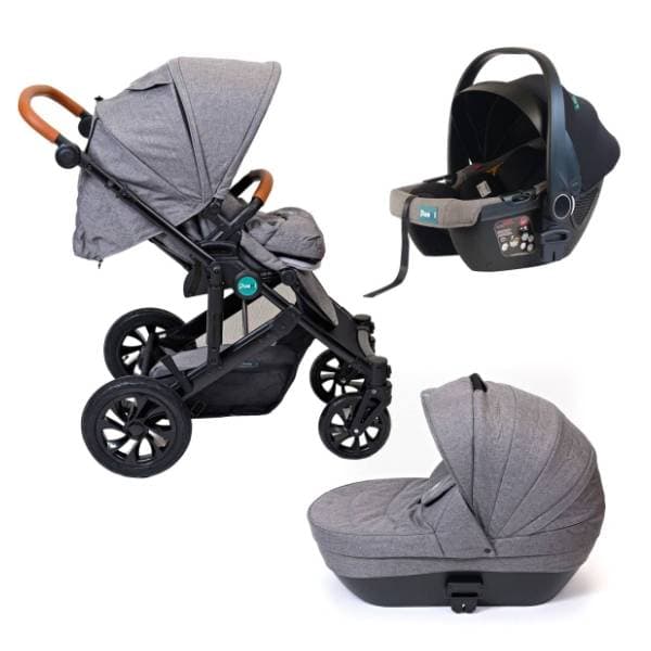 PUERRI kolica za bebe 3 u 1 Diamond Dark grey 0