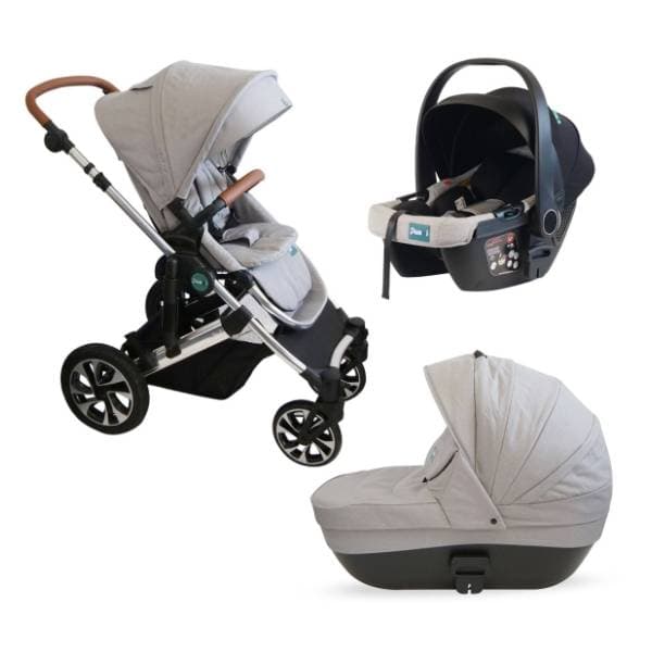 PUERRI kolica za bebe 3 u 1 Diamond Grey & Silver frame 0