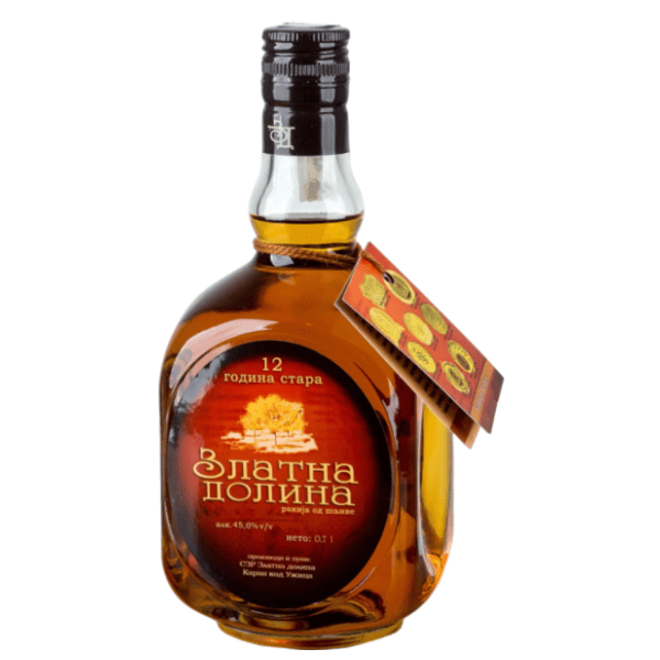 Rakija ZLATNA DOLINA šljiva 12 yo 0,7l 0