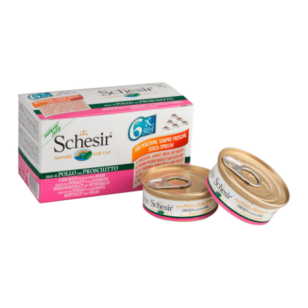 SCHESIR hrana za mačke multipack 6x50g 0
