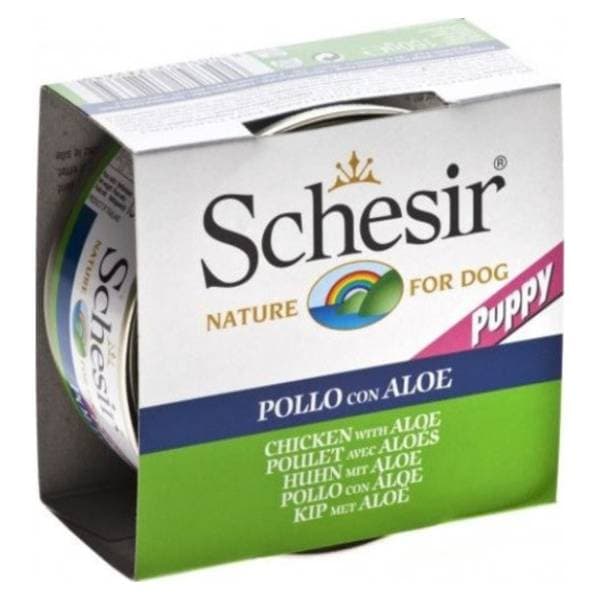 SCHESIR hrana za pse u konzervi piletina i aloja 150g 0