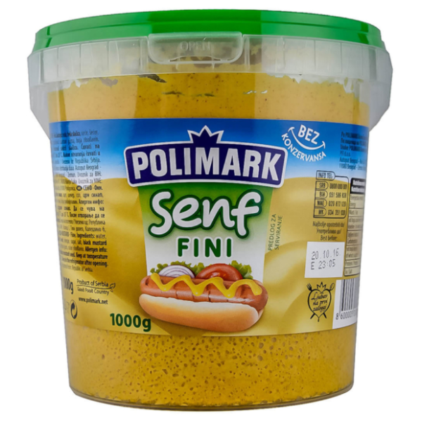 Senf POLIMARK fini kantica 1kg 0