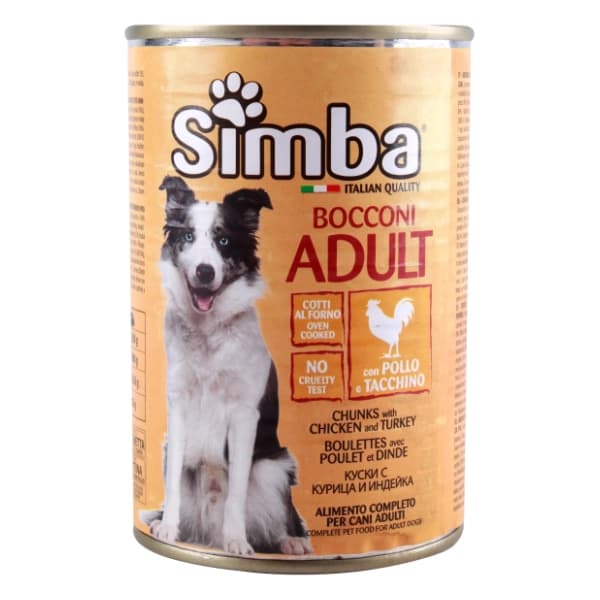 SIMBA hrana za pse piletina i ćuretina 415g 0
